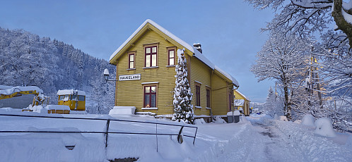 Arriving at Haukeland stasjon