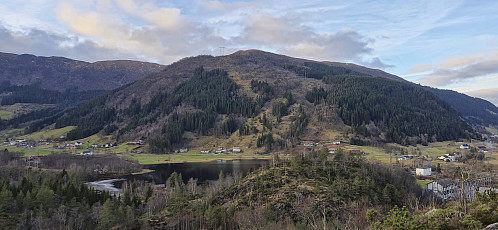 Kvitnosa from southwest of the western summit of Tangelandsheiane