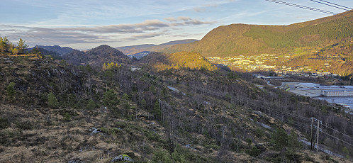 Haukeia, Nedsteheia and Ådnanipa from the descent from Tangelandsheiane Øst