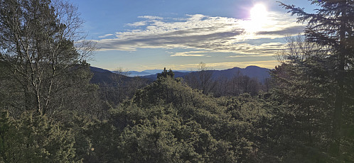 View south from Hattråsen