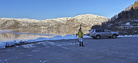 Endre at the parking lot