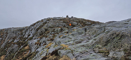 Approaching the summit