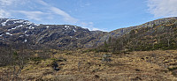 Approaching the new ascent route