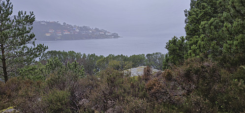 Eidsvågneset from the highest point at Våganeset