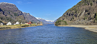 Towards Odda from the bridge