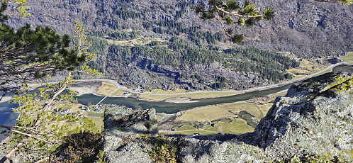 Looking down at Sandvin from Storenuten