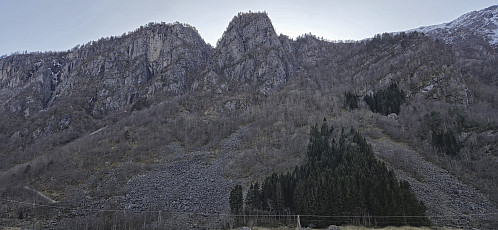 Looking back up at Storenuten from Sandvin