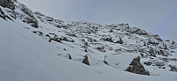 The steep part of the ascent