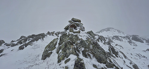 The summit cairn