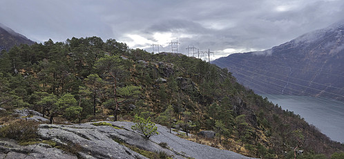 A closer look at the summit area