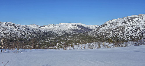 North from the descent from Skaret