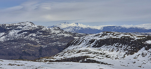 Hurrungane from the ascent to Helleberget