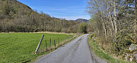 Descending to the tractor road