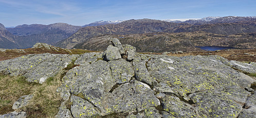 The highest point at Håfjell with Folgefonna in the background