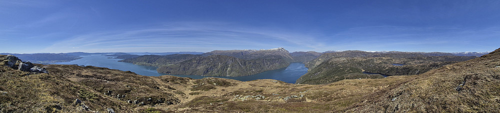 Panoramic view from Varden på Håfjell