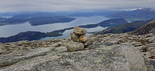 Northeast from the summit with Rosendal to the right