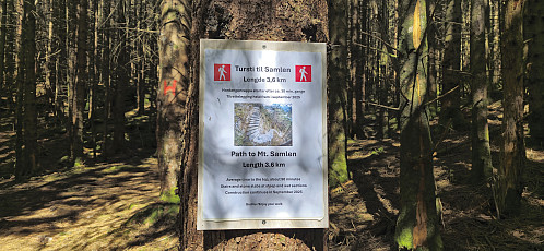 The Hardangertrappa trailhead