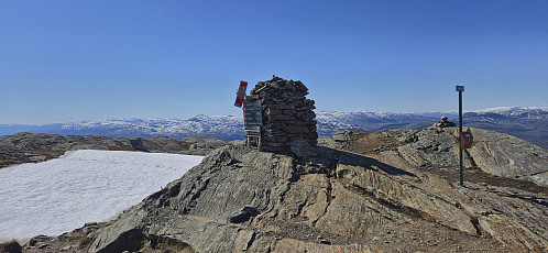 The summit cairn