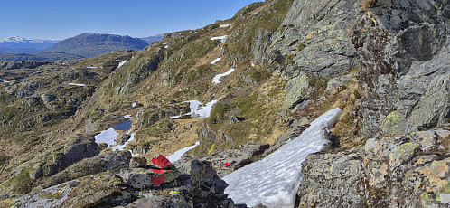 The part of the marked trail I lost during the ascent
