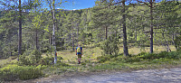 The start of the marked trail