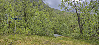 The marked trailhead