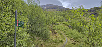 The marked trailhead