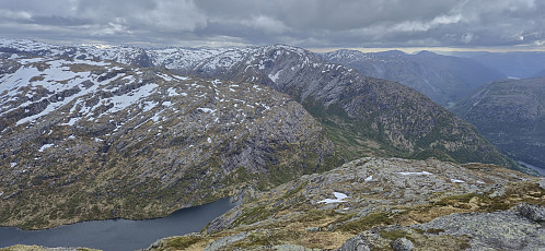 Looking back at Sørskarfjellet from Blånipa