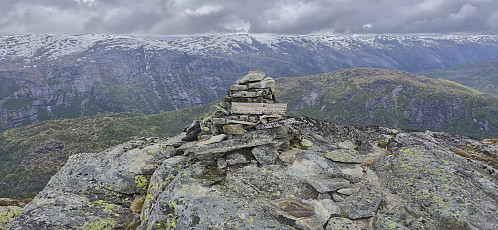 The cairn at Blånipa (not at the highest point)