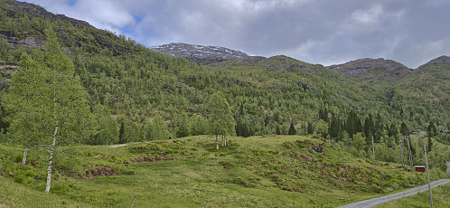 Looking back up at Blånipa from Nygard