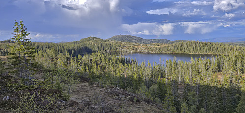 Gråkallen with Kvistingen in the foreground. From the descent from Storheia.