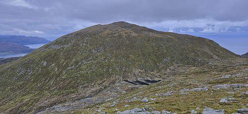 Looking back at Veten from the ascent to Brurahornet