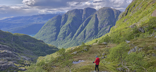 From the descent with Ripelsåta and Bukkaknotten in the background