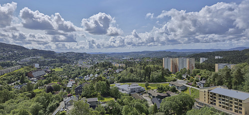 View south from Lyskasterhaugen
