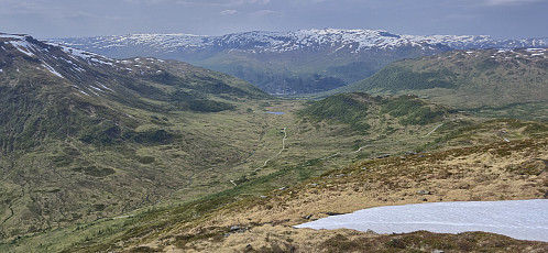 Tjørnhovden and Myrkdalen from Høgafjellet