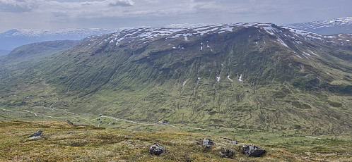 Tverrfjellet and Oppheimsdalen from Høgafjellet