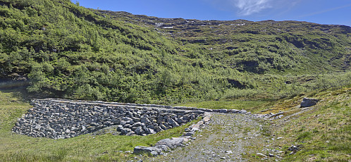 The second smaller dam west of Raunebrekkene