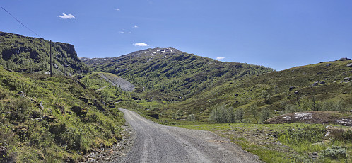 Kjerringsnosi from the gravel road to Gullbrå