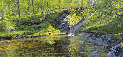 Endre of course had to go for a swim