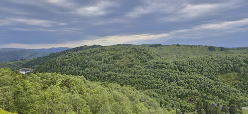 Towards Geitanuken from Huseberget with Toppefjellet in the foreground
