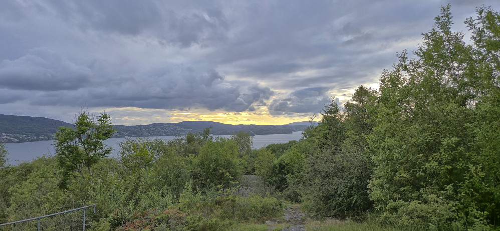 The setting sun from Hellen festning