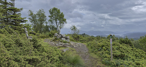 The cairn at Kvamsfjellet (not at the highest point!)