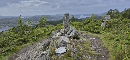 The cairn at Kvamsfjellet (not at the highest point!)
