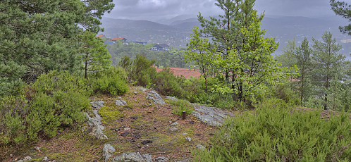 The trig marker at Langaberget