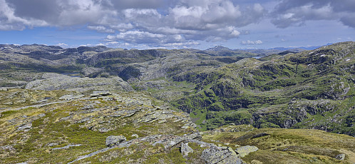 Looking back at Kastdalen from Simlenuten