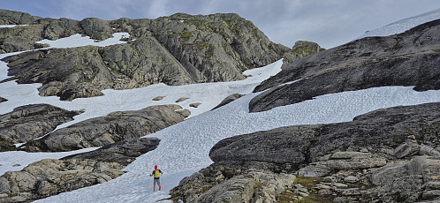 The start of the ascent to Gråeggi