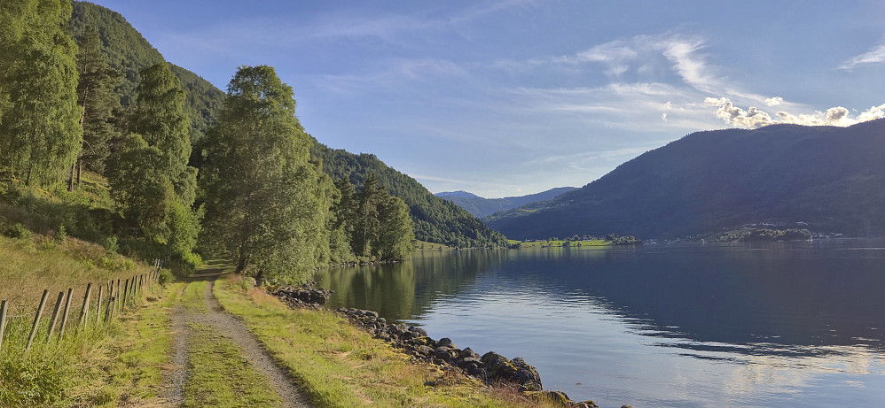 Barsnesfjorden with Barsnes in the background