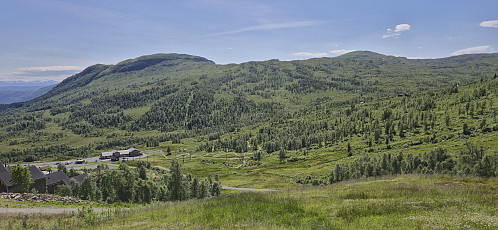 Reppanipa and Helleberget from the start of the ascent