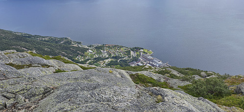 Ålvik from the upper station of the trolley track