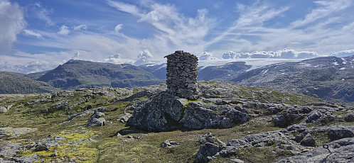 Storafjellet with Veranuten to the left and Folgefonna to the right