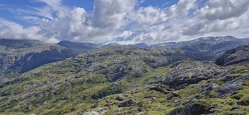 Looking back at Storafjellet from the ascent to Grytingsfjellet
